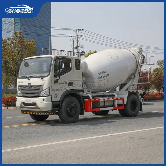 SHOOBB Small Concrete Mixer Trucks 4M3 DLQ5180GJBBJ6 Right-Handed Drive Cement Mixing Truck