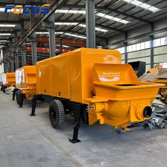 China Lower Price Concrete Machine Pump High- Speed Hydraulic Concrete Conveying Pump Exported