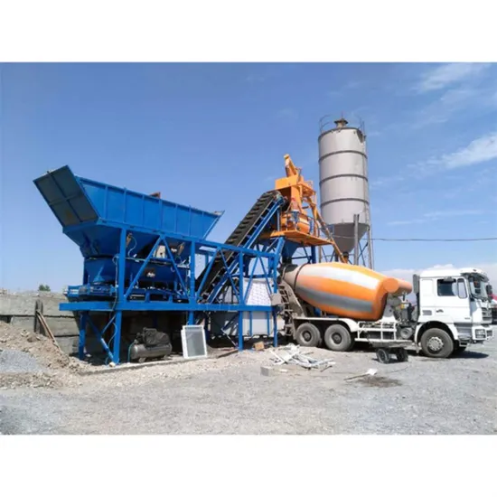 Electronic Timer Digital Concrete Plant Portable Concrete Batching Plant Ready Mix