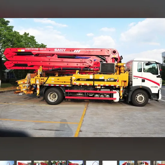 Syg5230thb 370c-10 Truck-Mounted Concrete Pump Vertical Reach 36.5m Output 120/70m3/H Pressure 7/12MPa