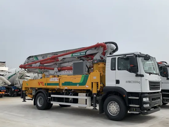 Top Brand 37m Truck Mounted Concrete Pump Truck Hb37V with Chassis