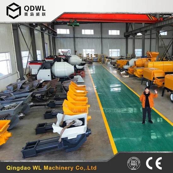 Construction Transport Machine Mortar High Power Electric Horizontal Hydraulic Concrete Pump Diesel Motor Mobile Concrete Pump