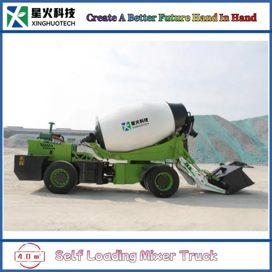 4.0 Cbm Self Loading Concrete Mixer Truck with 4X4 Drive and Diesel Power