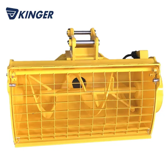 Side Dumping Concrete Mixer Bucket Compatible for Skid Steer Loader