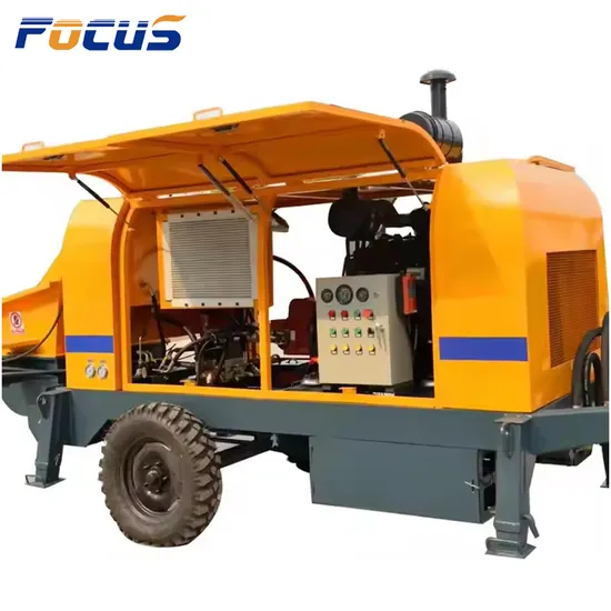 Concrete Mixer Pump with Diesel Engine, Specialized Concrete Mixer and Pump Machines for Construction