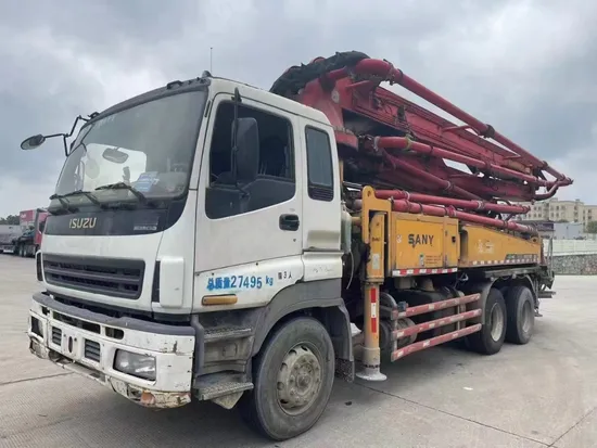 Sanny Concrete Machinery 38m Truck Mounted Concrete Boom Pump 2012 Sy5271thb