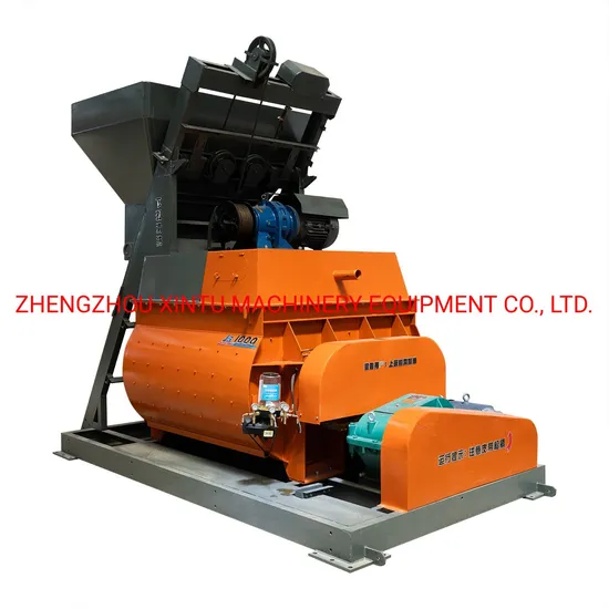 Twin Shaft Js1000 1m3 Volume Cement Mixer
