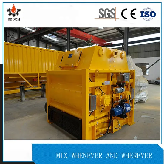Small Size Portable Js1500 Twin Shafts Concrete Mixer for Sale