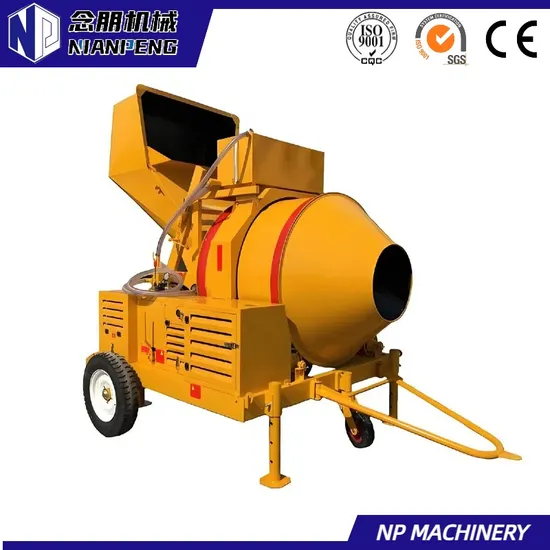 Dminingwell Mini Portable Self Loading Diesel Concrete Mixer with Pump Machine for Sale