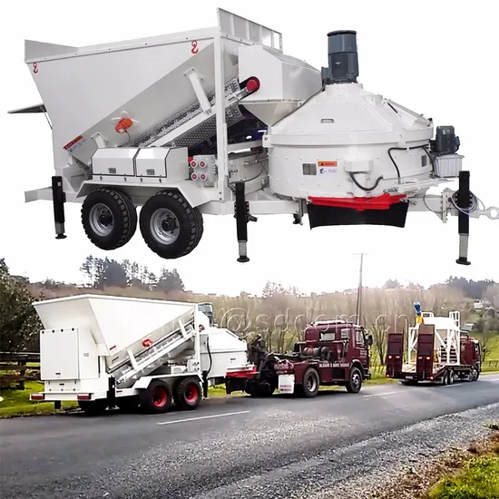 Mobile Concrete Batch Plant Free Foundation Batching for Concrete