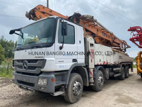 Cifa 52m Benz Machinery Concrete Equipment Concrete Placing Renewed Truck Mounted Concrete Pump Boom Pump Machine