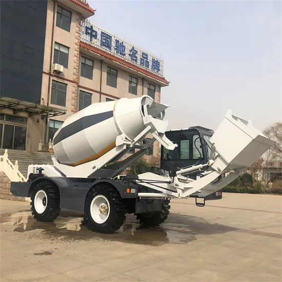 High Efficiency 5.5 Cubic Meters Diesel Self Loading Concrete Mixer Truck