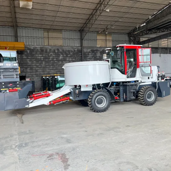 Flat Mouth Concrete Mixer Truck with Pump Self-Loading Mixer Truck