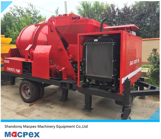 Mobile Concrete Mixer with Pump Wholesale by Diesel Power