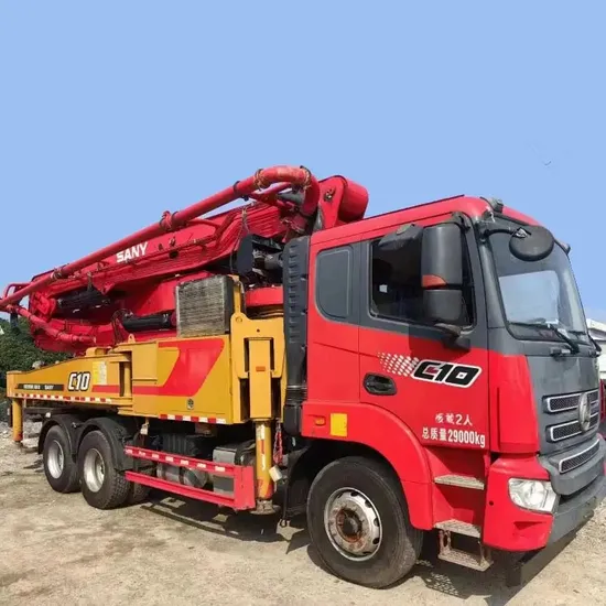 Used Original Good Condition 43m Hydraulic Cement Concrete Pump Truck Less Working Hours for Construction Work