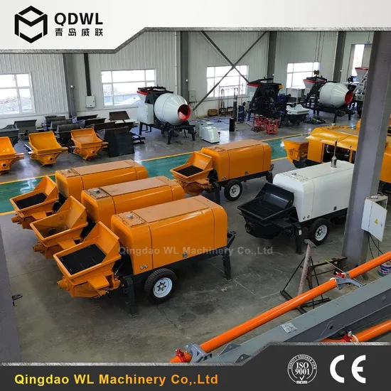 Manufacturer Dxbs30-13-56 Small Trailer Concrete Pump Diesel Engine Fine Stone Concrete Pump for Sale
