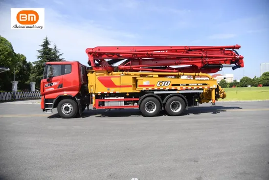 Official Super Good Working Condition Diesel Truck Concrete Pump Machine 43m