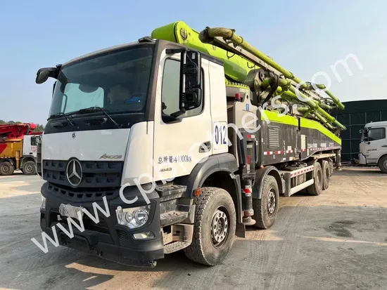 2020 Zoomlion 62m Used Concrete Pump on Mercedes Benz