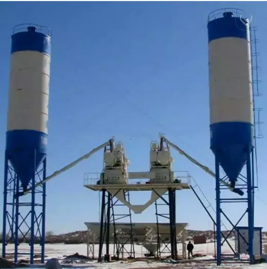 50m3/H Stationary Mini Hopper Lift Concrete Batching Plant/Concrete Mixer Plant