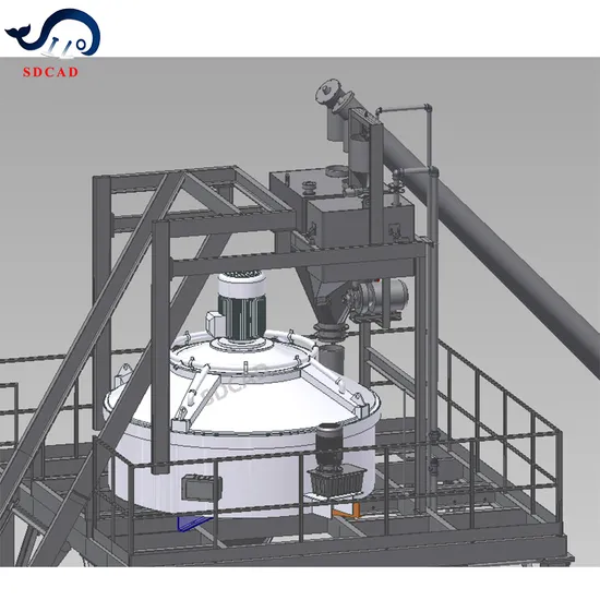 Sdcad MP1000 Vertical Shaft Planetary Mixer for Concrete Batching Plant