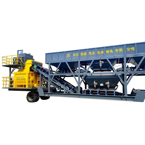Construction Industry Portable and Fast Install 30m3/H-90m3/H Mobile Concrete Batching Plant Price