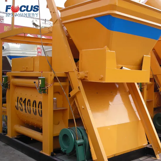 Hot Sale Concrete Mixer, Js1000 Double Shaft Concrete Mixer for Big Construction Project