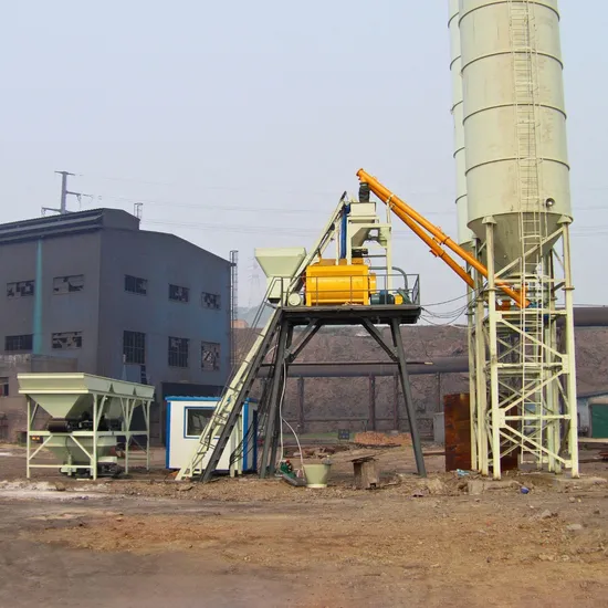 Small Wet Mix Concrete Batch Machine 50m3/H 60m3/H 90m3/H Stationary Concrete Batching and Mixing Plant