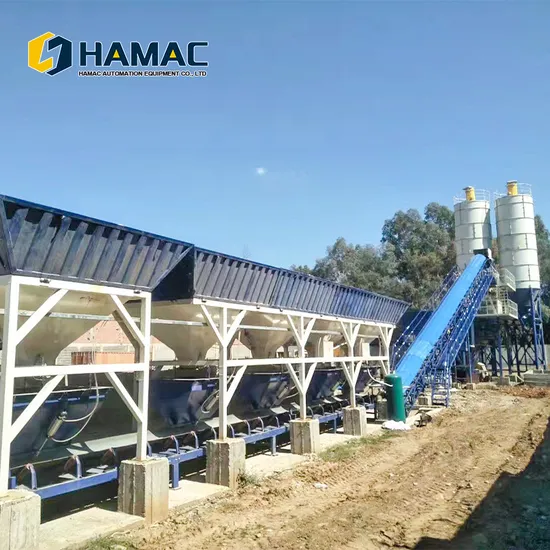 Hamac 0.5m3 4.0m3 Road Construction Cement Stationary Mixer Concrete Batching Plant Manufacturer