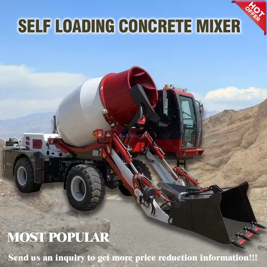 Promotion! ! New Mini 3.5 Cubic 3.5 4m3 5.5 Cement Machine Concrete Self Loading Portable Mobile Mixing Mixer Truck with Pump for Cheap Sale