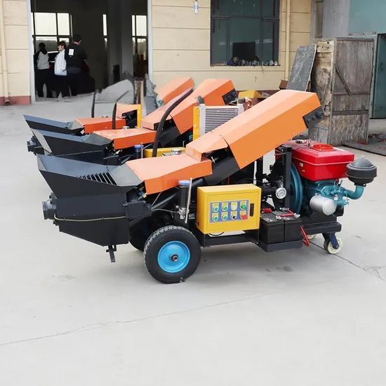 Small 15 Concrete Conveying Pump Small Concrete Conveying Pump Inclined Type