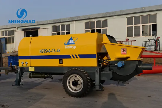 Hbts40 Secondary Construction Column Mobile Small Portable Hydraulic Drive Electric Type Concrete Pump