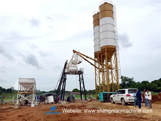 Mini Small Capacity 25m3/H 35m3/H 50m3/H 75m3/H Hopper Lift Concrete Batching Mixing Plant Machinery Price List in Philippines