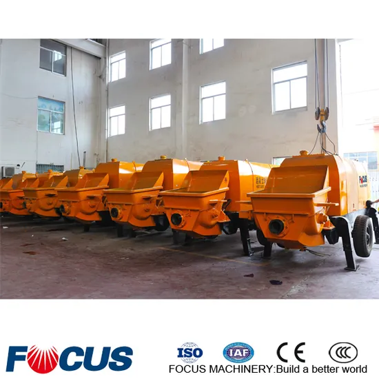 Electric and Diesel Small Trailer Concrete Pump