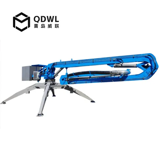 Mobile Trailer Spider Hydraulic Concrte Distributor Cement Machinery Pump Placing Boom