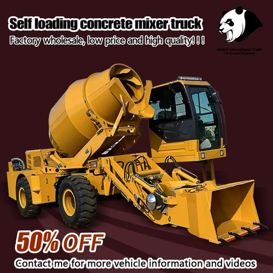 Year-End Promotion! ! ! New Mini 3.5 Cubic 3.5 4m3 5.5 Cement Machine Concrete Self Loading Portable Mobile Mixing Mixer Truck with Pump for Cheap Sale