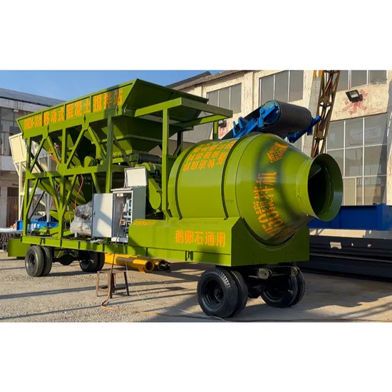 Construction Machinery Concrete Pump Yhzm25 Mobile Concrete Mixing Plant