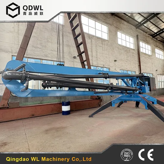 Mobile Hydraulic Concrete Placing Boom Flexible Conveying Machinery Placing Radius Hyg13/15/17/19/21/23m