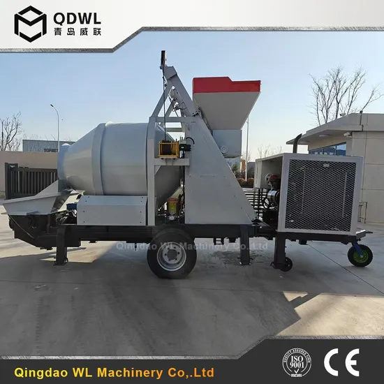 Qdwl Electric Motor 60 Cubic Meters Trailer Concrete Pump for Sale