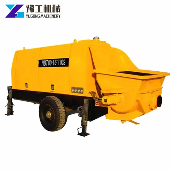 Diesel Type 50m3/H Portable Small Concrete Pump Conveying Concrete Equipment