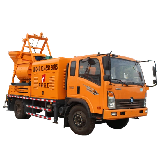 Vietnam Hot Selling Truck Mounted Concrete Pump Cement 2m3 Self Loading Mobile Concrete Mixer Trucks Pump