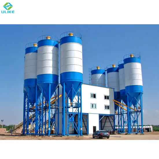 Hzs90 High Performance Fixed Concrete Mixing Batching Plant with Vertical Type Cement Silo