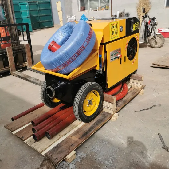 Secondary Structural Column Conveying Pump Small Hydraulic Micro Fine Stone Concrete Pouring Machine TUV