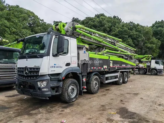 Used 2020 Zoomlion 59m Concrete Boom Pump Machinery Benz Chassis