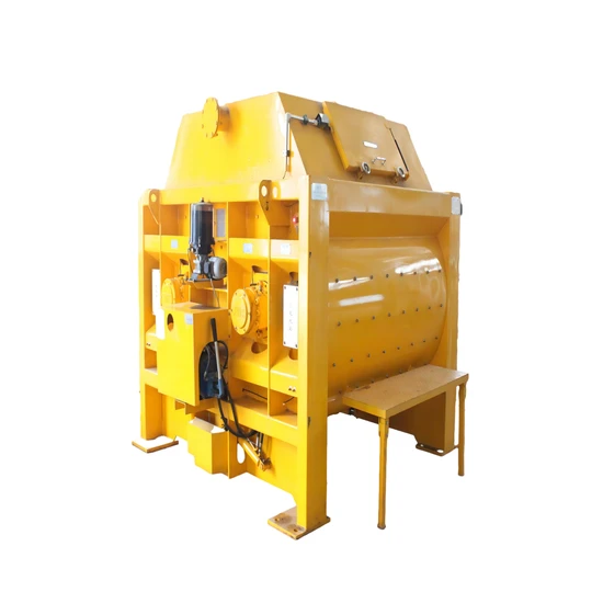 Heavy-Duty Twin-Shaft Mixer with 3000L Capacity for Concrete