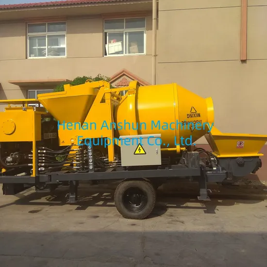 Trailer Mobile Portable Small Diesel Concrete Mixer Pump Machine for Sale