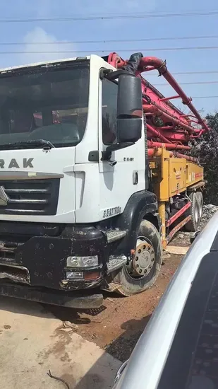 High Performance Max. Horizontal Conveying Distance 38m Used Concrete Pump Truck Less Working Hours Original Good Working Condition