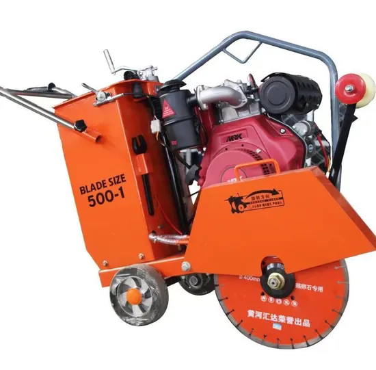 Walk Behind Gasoline Asphalt Road Floor Concrete Cutter Cutting Saw Machine