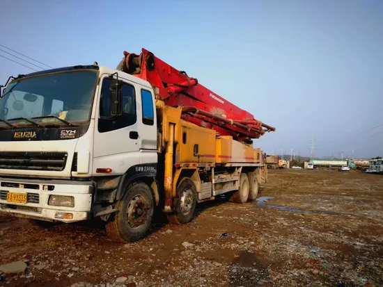 Concrete Bathching Plant Used Putzmeister 42 Meter Pump Truck
