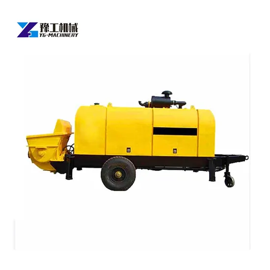 Made in China Mini Concrete Pump Mixer Machine Portable Trailer Mounted Diesel Engine Concrete Pump