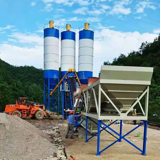 Series Automatic Smart Own Control Panel Mixer Modern Fixed Concrete Mixing Plant Hzs25-240 M3